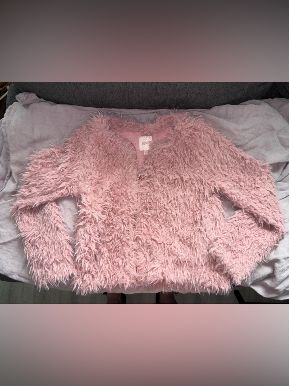 Candie’s Faux Fur Y2K Teddy Jacket
